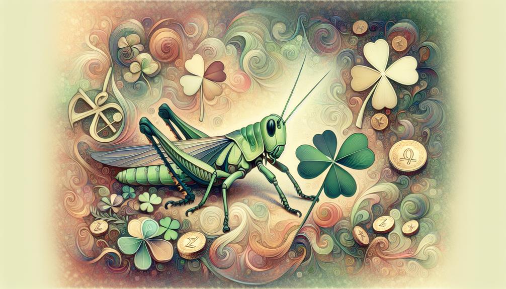symbolic grasshopper luck prosperity